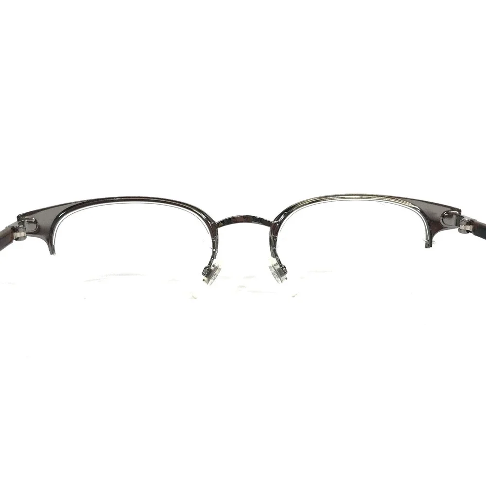 Gucci Eyeglasses Frames GG0020O 003 Brown Tortoise Round Half Rim 49-21-140
